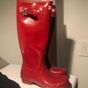 Red Hunter Boots